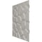 Ekena Millwork 19 5/8in. W x 19 5/8in. H Dublin EnduraWall Decorative 3D Wall Panel Covers 2.67 Sq. Ft. WP20X20DUGBW - alternate 3